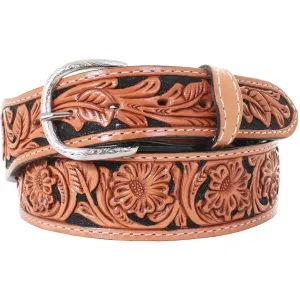 B032A - Floral Tooled Belt