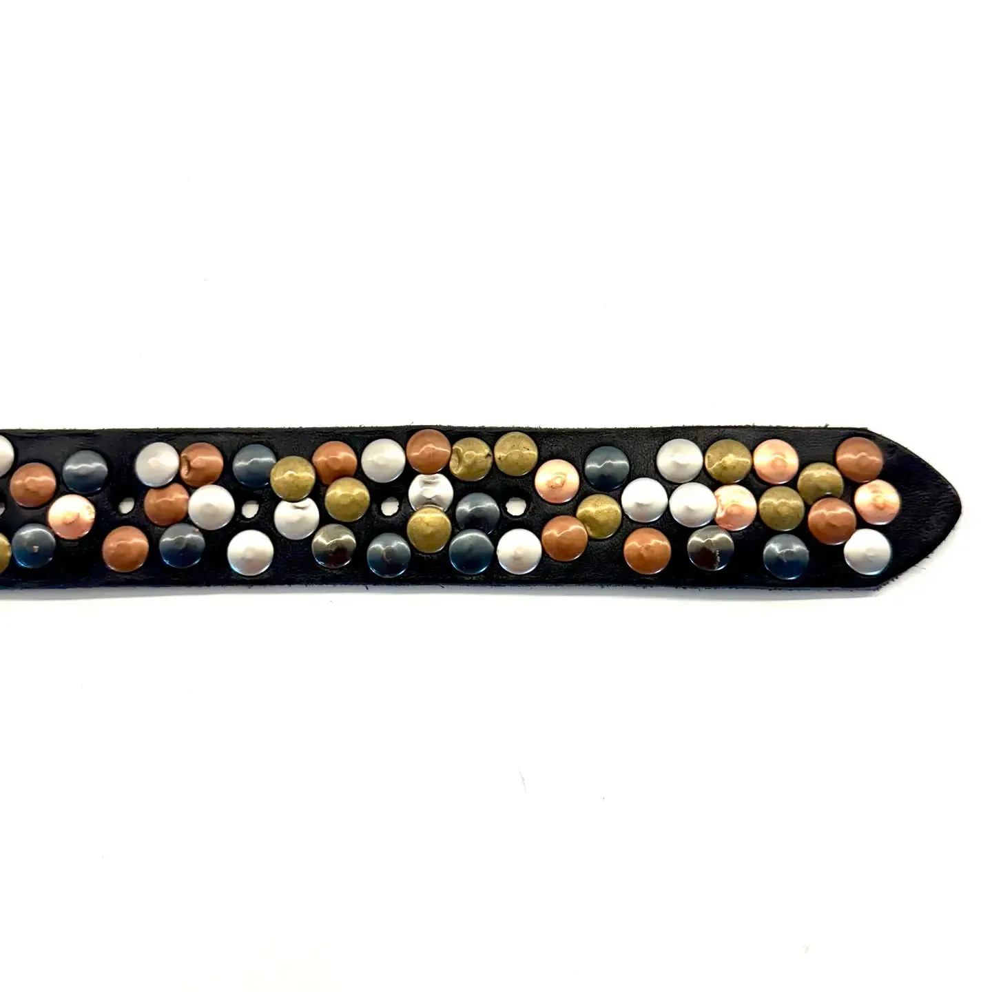 Black Belt with Multi Finish Stud Detail