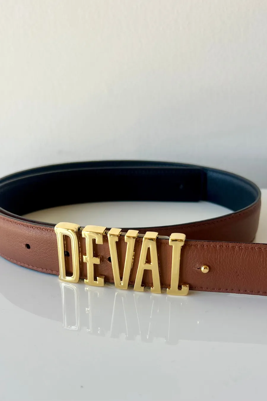 Deval Reversible Belt Black/ Tan Excluding Buckle