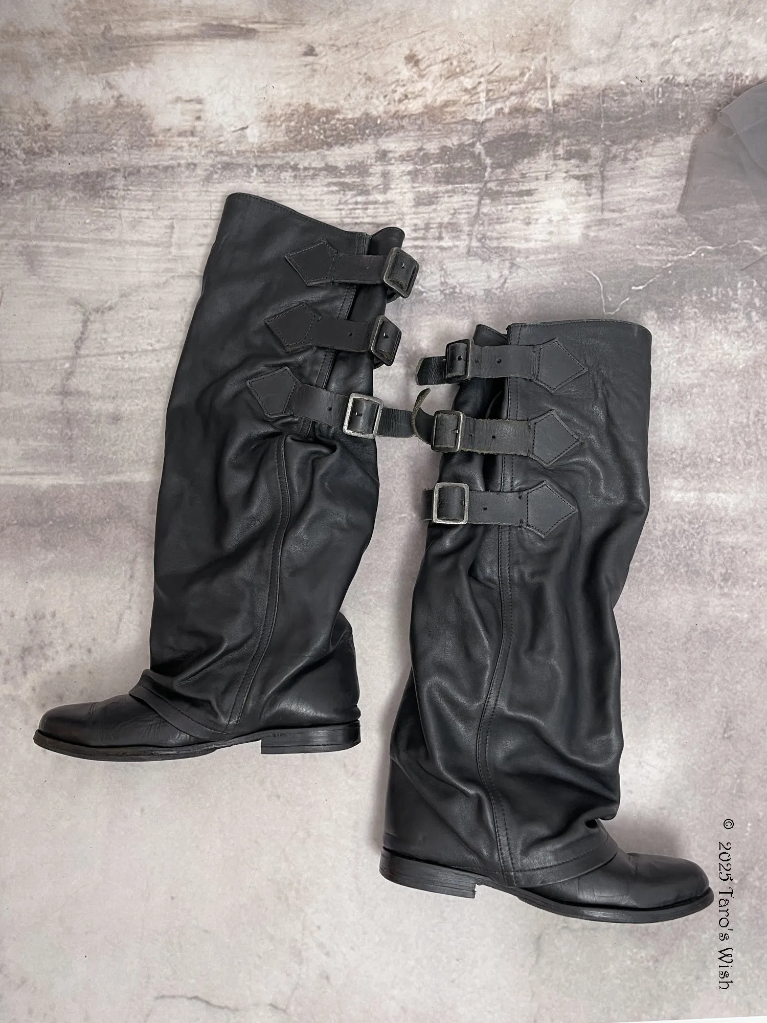  genuine leather boots Size S