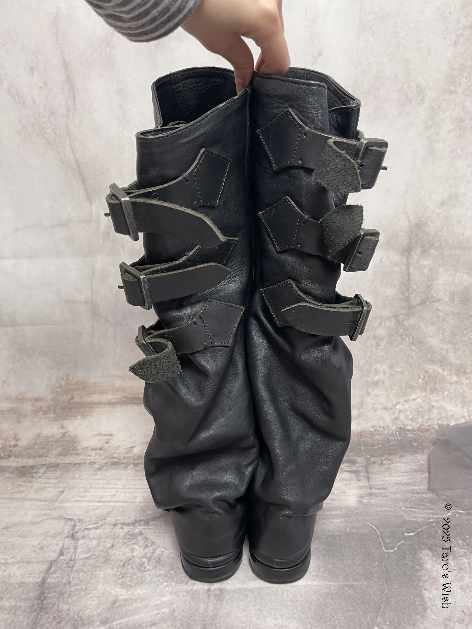  genuine leather boots Size S