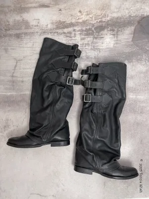  genuine leather boots Size S