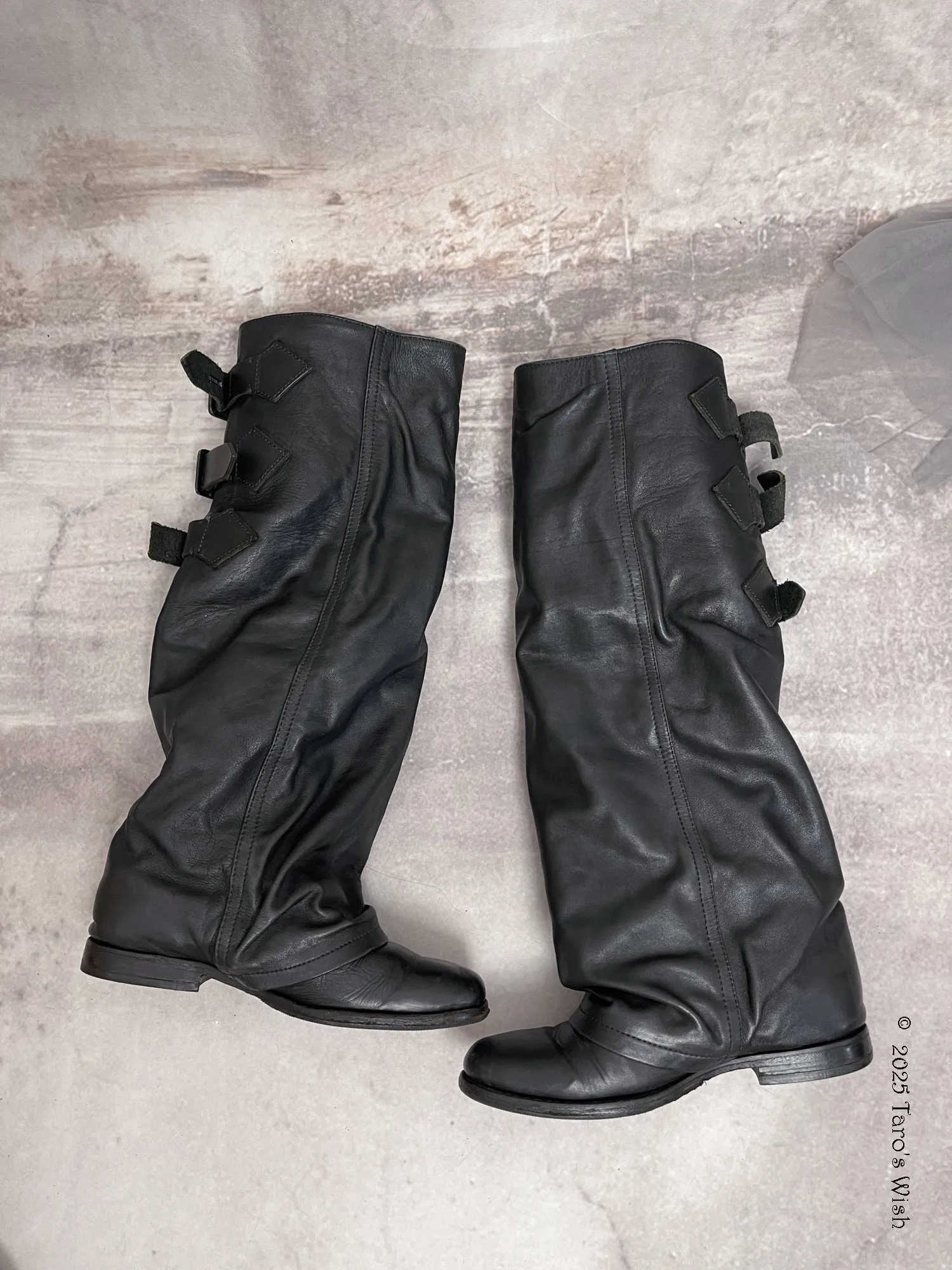  genuine leather boots Size S