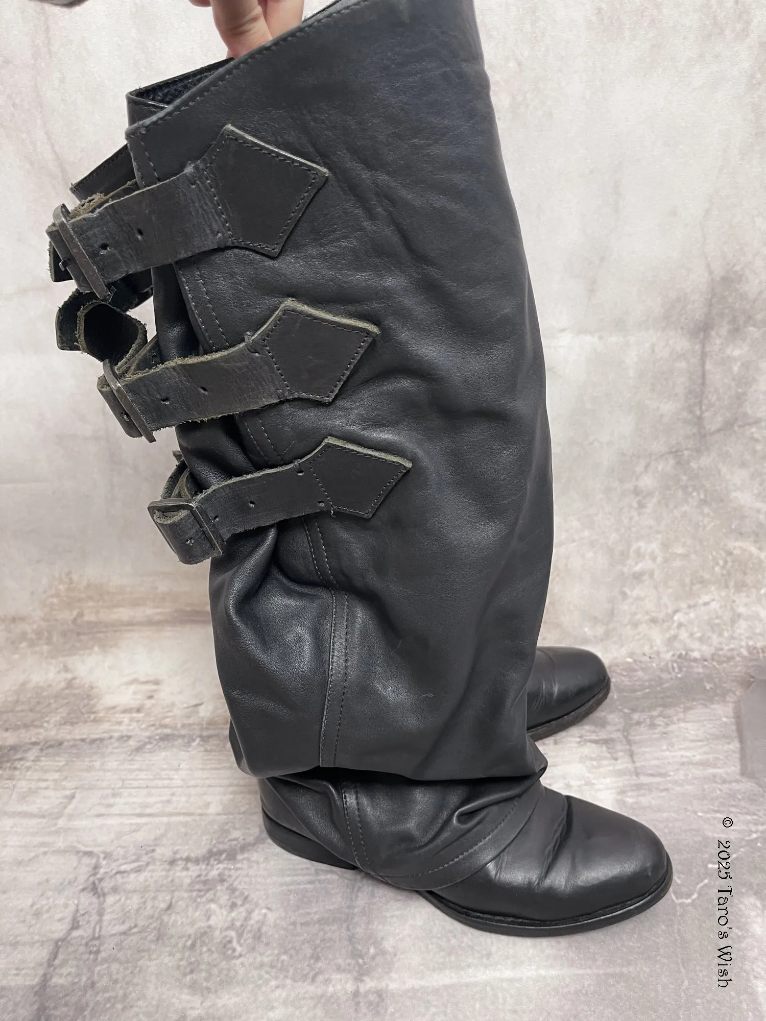  genuine leather boots Size S