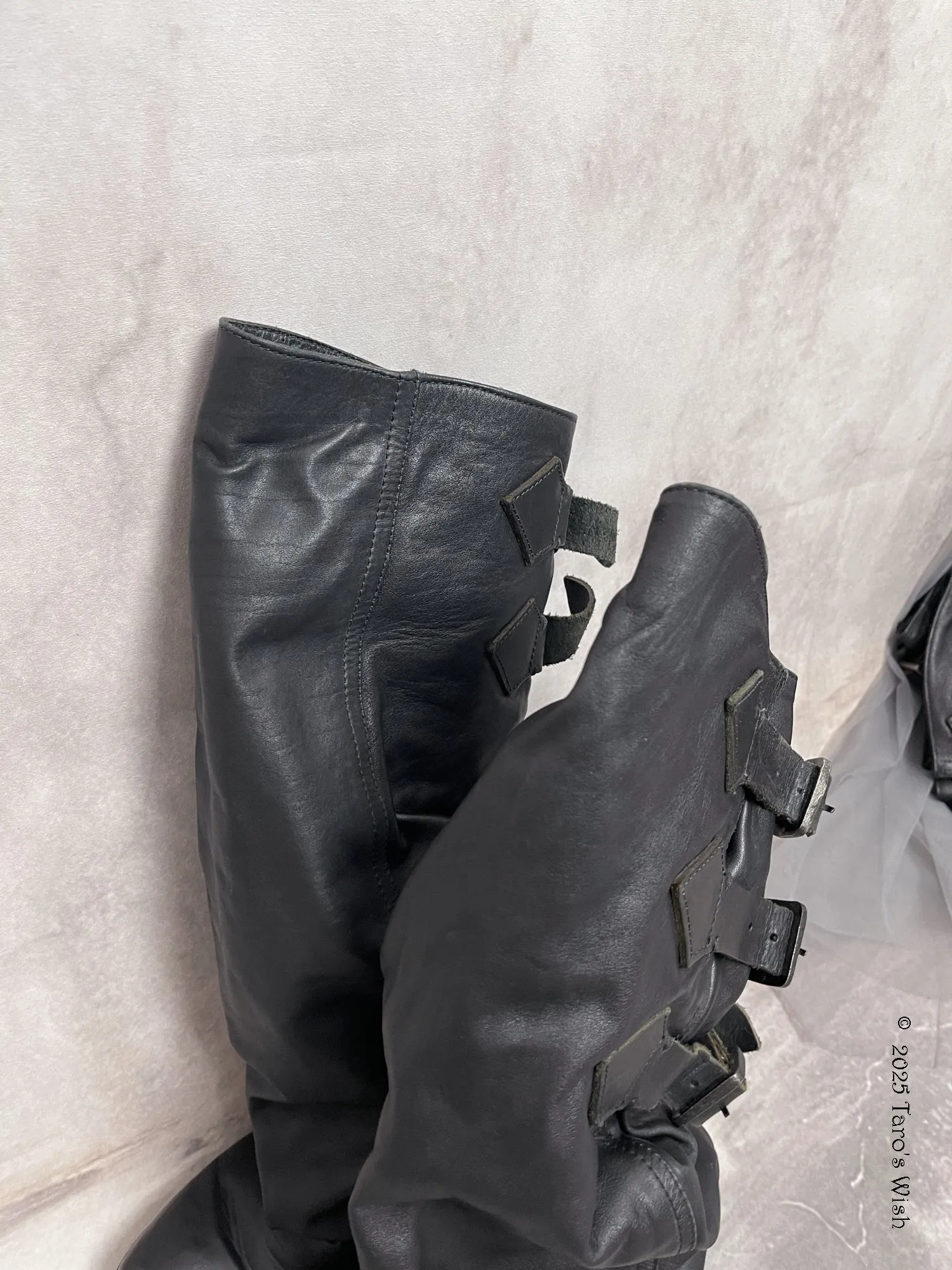  genuine leather boots Size S