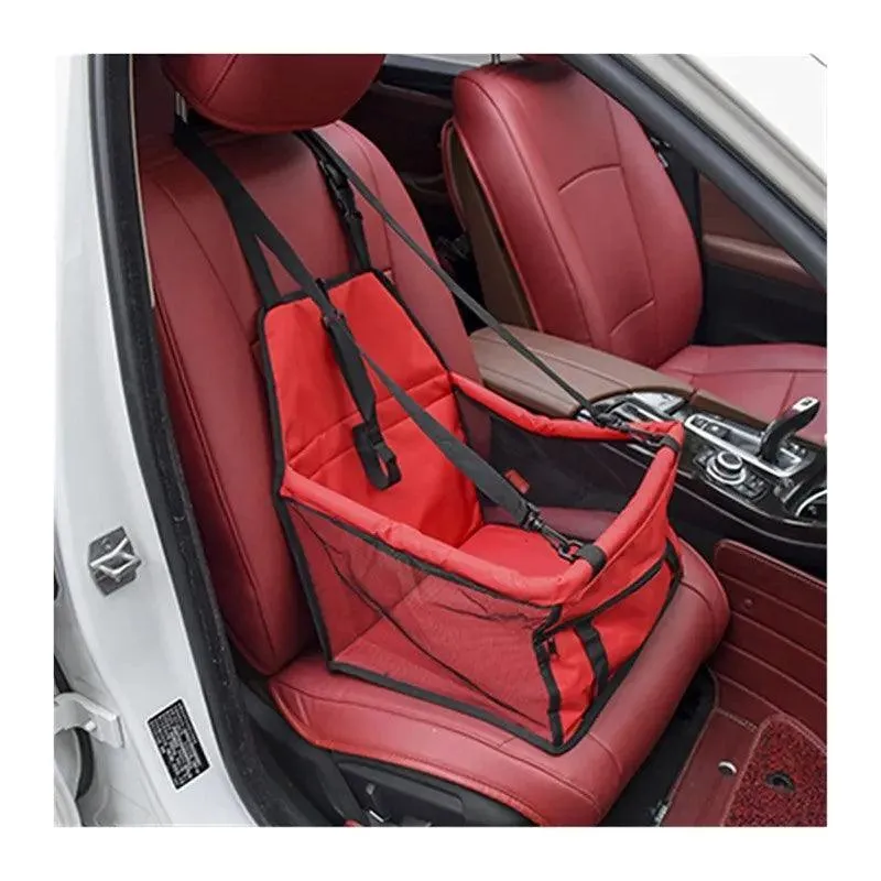 Pet Mesh Car Seat Booster: Stylish Travel Comfort for Small Dogs