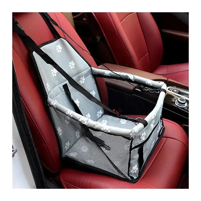 Pet Mesh Car Seat Booster: Stylish Travel Comfort for Small Dogs