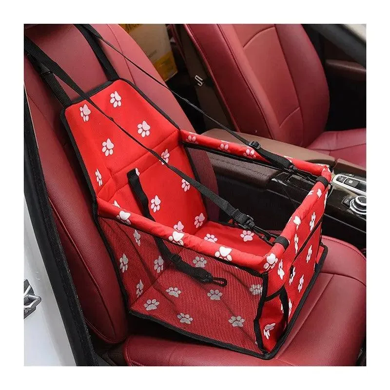 Pet Mesh Car Seat Booster: Stylish Travel Comfort for Small Dogs