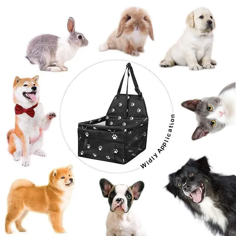 Pet Mesh Car Seat Booster: Stylish Travel Comfort for Small Dogs