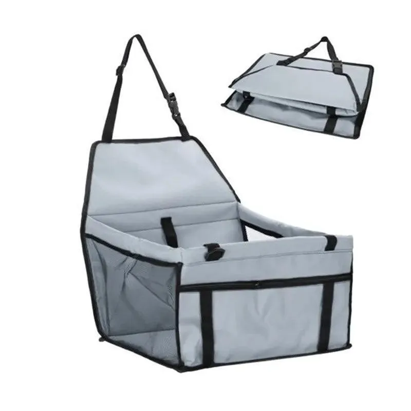 Pet Mesh Car Seat Booster: Stylish Travel Comfort for Small Dogs