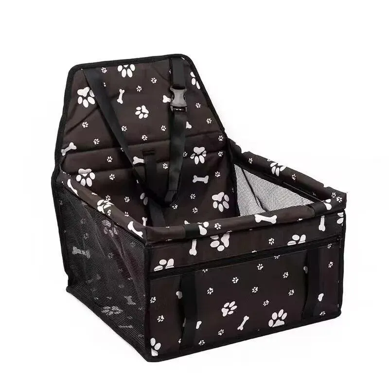 Pet Mesh Car Seat Booster: Stylish Travel Comfort for Small Dogs
