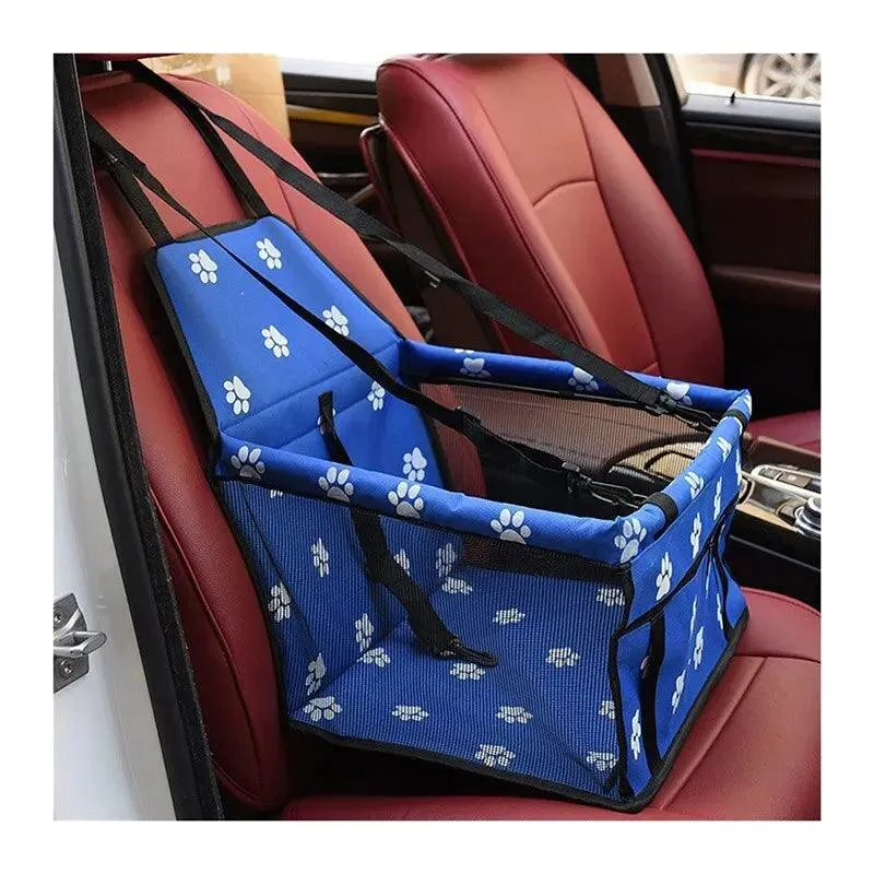 Pet Mesh Car Seat Booster: Stylish Travel Comfort for Small Dogs