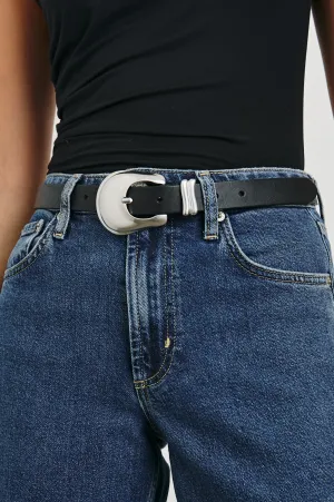 RODEO BELT - BLACK SILVER