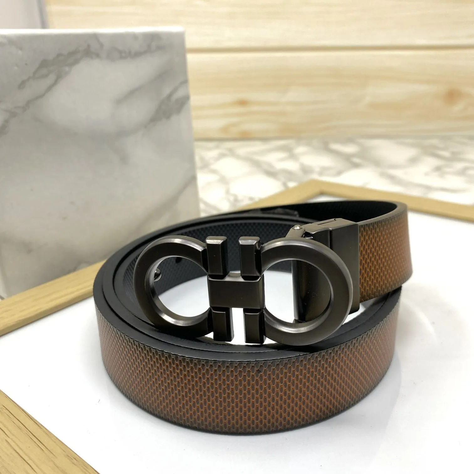 Small Design Formal and Casual Reversible Belt -JonasParamount
