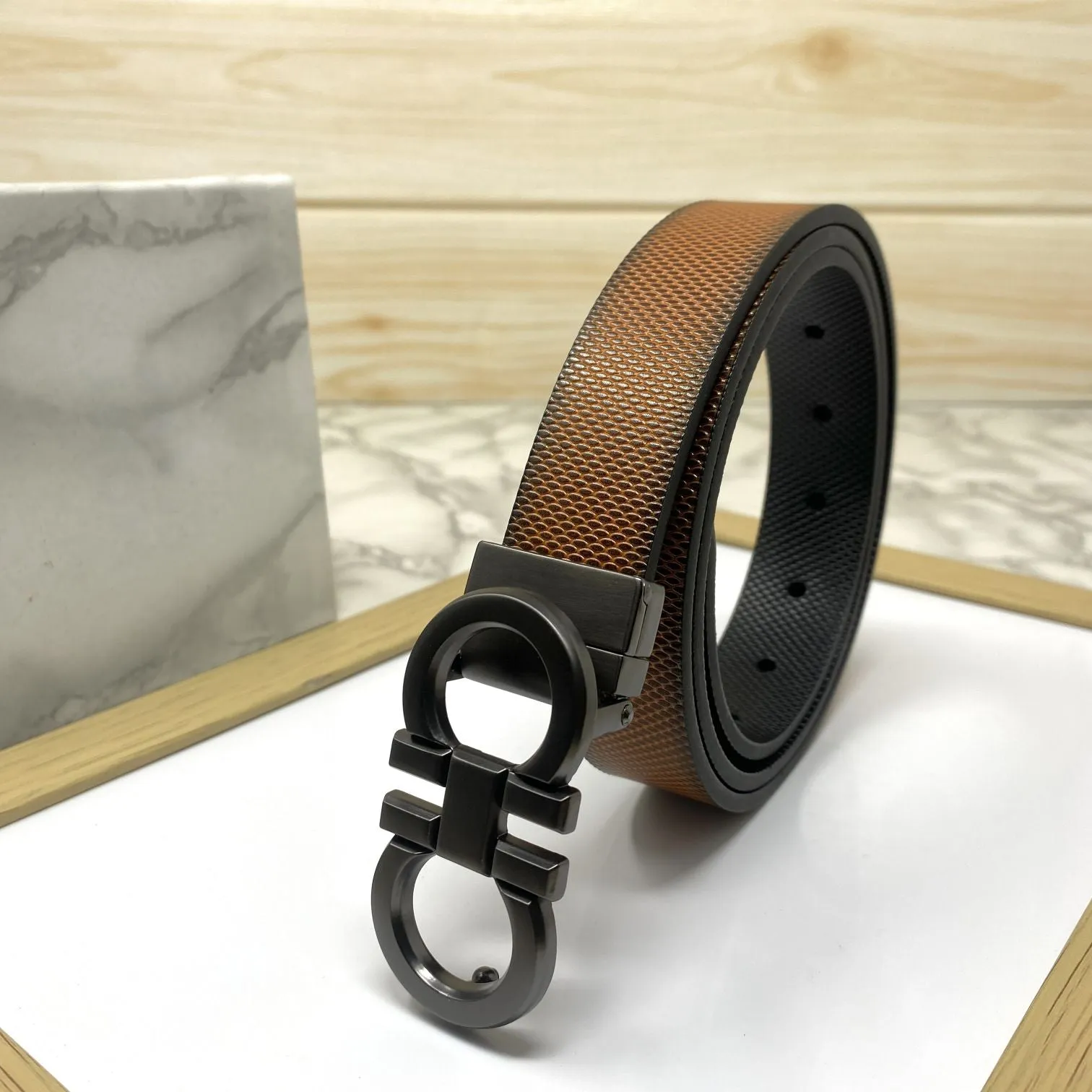 Small Design Formal and Casual Reversible Belt -JonasParamount