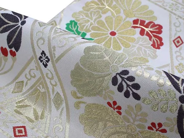 Women's Tailored Washable Japanese Kimono Fukuro Obi Belt - Light Beige